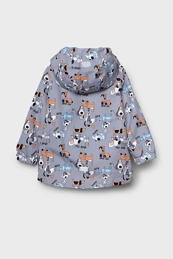 Куртка детская текстильная с полиуретановым покрытием для мальчиков (ветровка) PLAYTODAY, разноцветный - фото 2