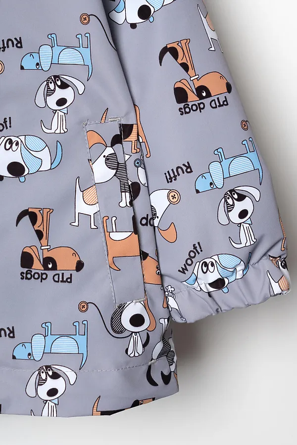 Куртка детская текстильная с полиуретановым покрытием для мальчиков (ветровка) PLAYTODAY, разноцветный - фото 2