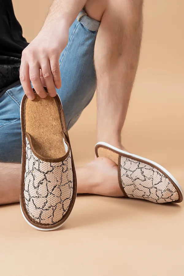 Тапки МТП(пр) НАТАЛИ, сахель/бежевый - фото 2