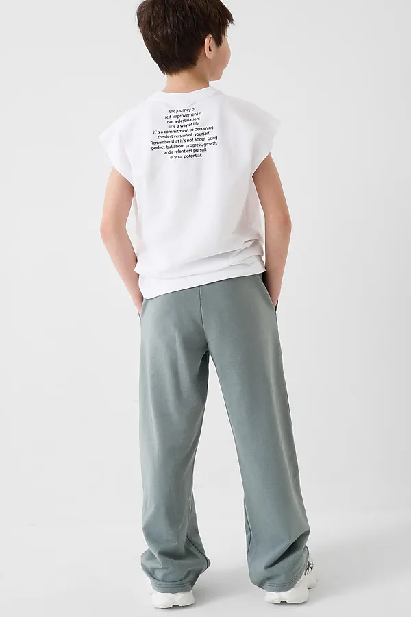 Брюки трикотажные для мальчиков PLAYTODAY, серый - фото 2