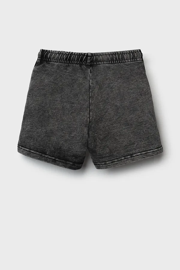 Шорты трикотажные для девочек PLAYTODAY, черный - фото 2