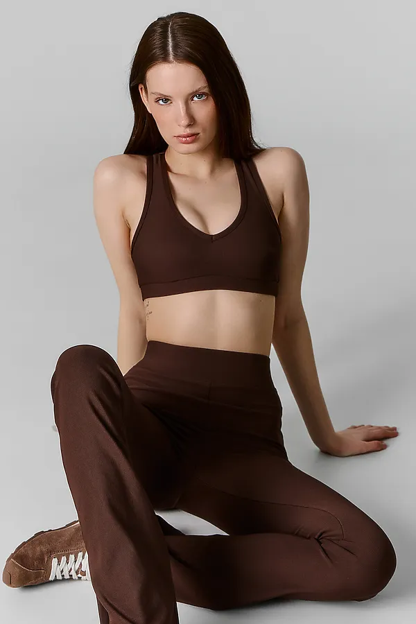Топ женский для занятий спортом MARK FORMELLE, шоколадное мартини - фото 2