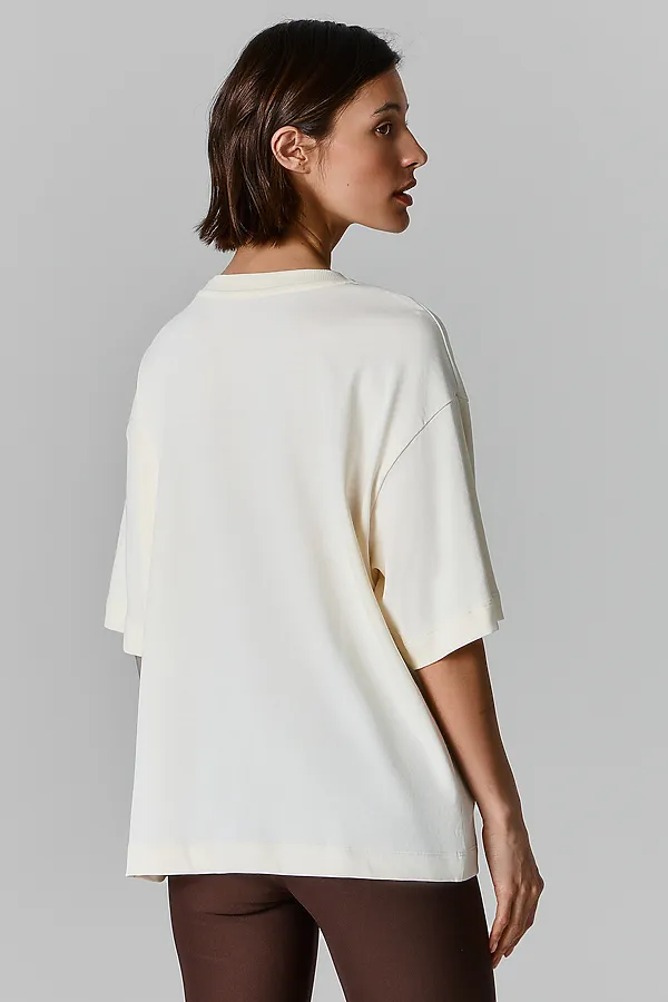 Футболка женская MARK FORMELLE, молочный +печать - фото 2