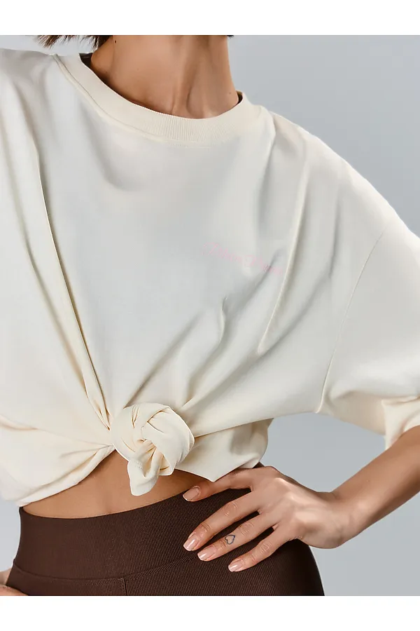 Футболка женская MARK FORMELLE, молочный +печать - фото 2