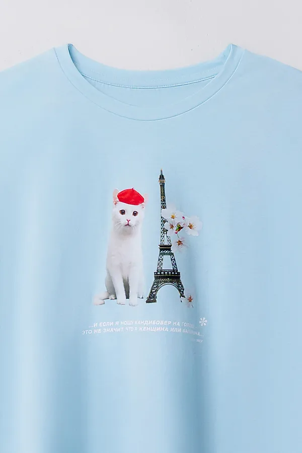 Туника женская MARK FORMELLE, голубое небо +печать2 - фото 2