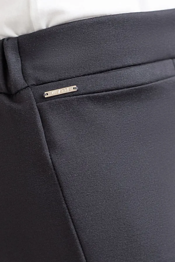 Брюки-дудочки из джерси VILATTE, серый - фото 2