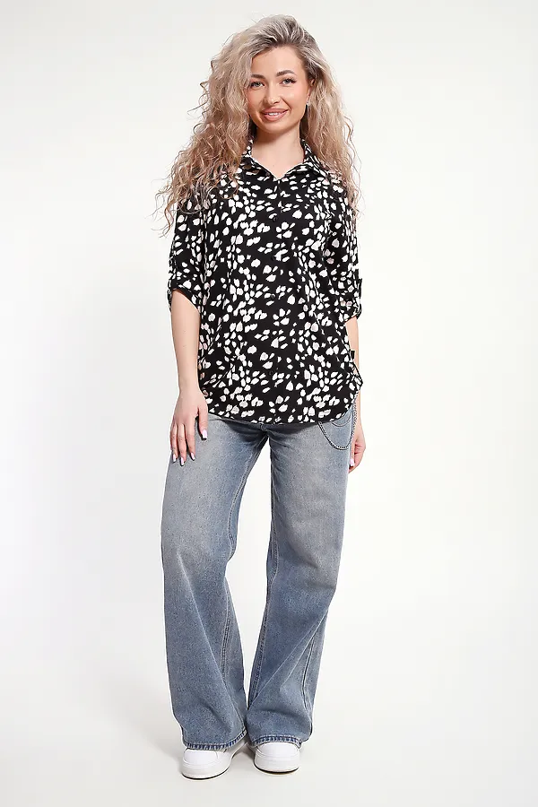 Рубашка 37011 НАТАЛИ, черный - фото 2