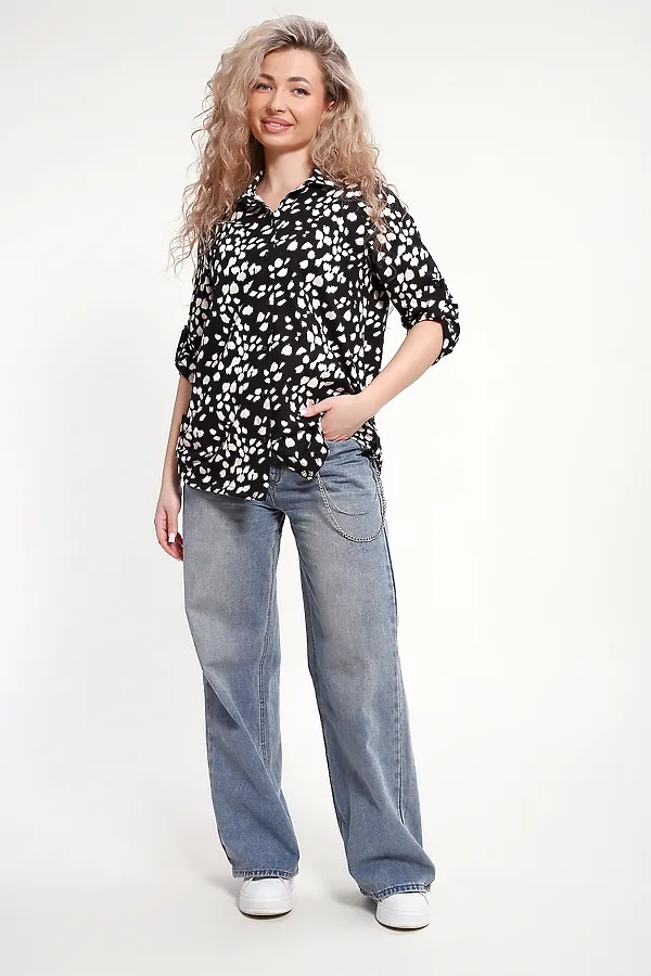 Рубашка 37011 НАТАЛИ, черный - фото 2