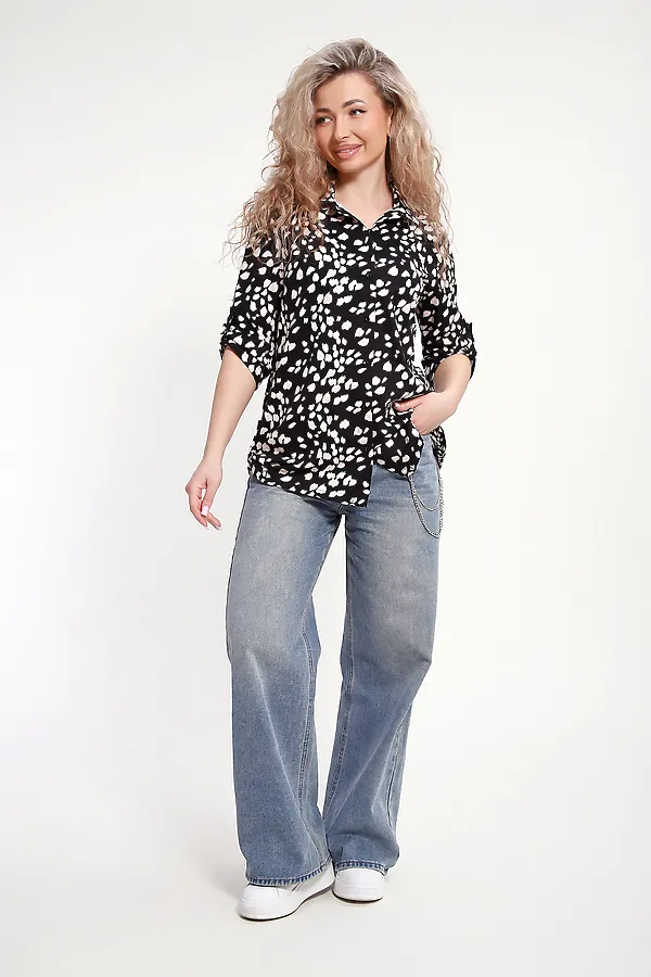 Рубашка 37011 НАТАЛИ, черный - фото 2