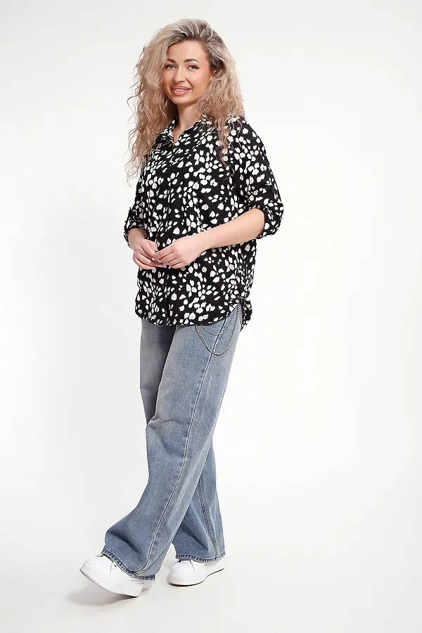 Рубашка 37011 НАТАЛИ, черный - фото 2