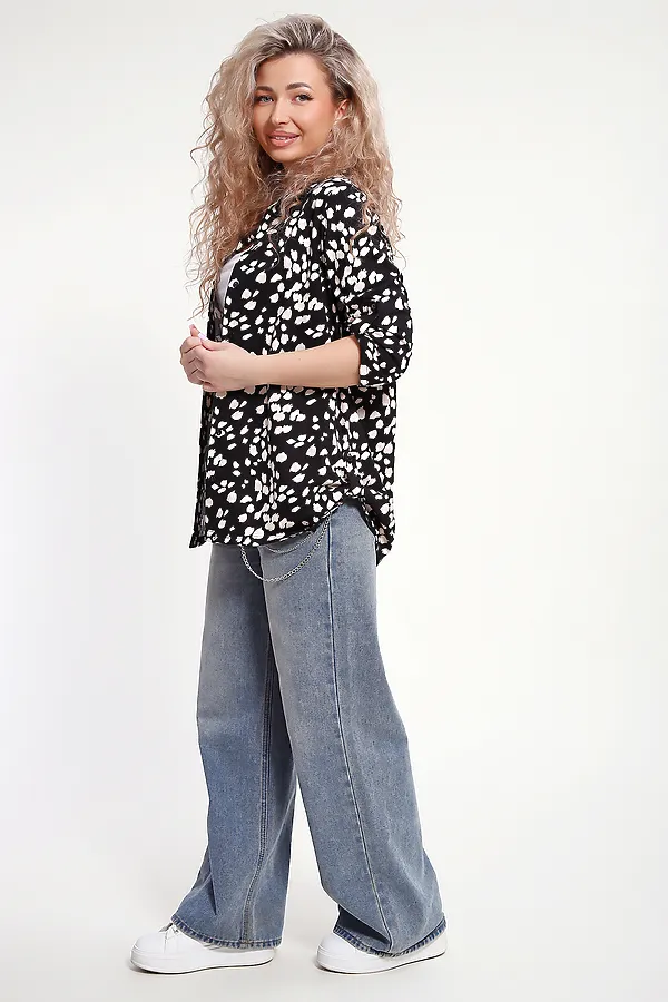 Рубашка 37011 НАТАЛИ, черный - фото 2