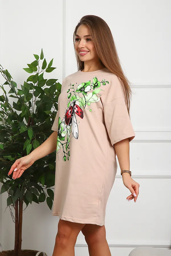 Туника 20525 НАТАЛИ, бежевый - фото 2