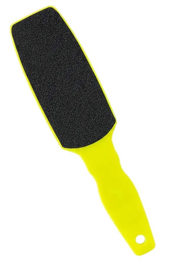 Mertz Тёрка педикюрная двусторонняя абразивная 100/180 грит / 426, неоновый желтый KRISTALLER, - - фото 2