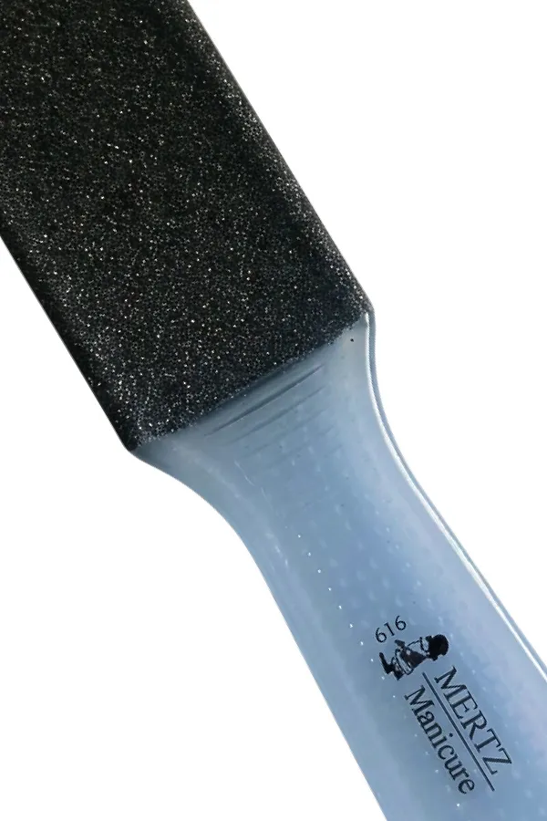 Mertz Тёрка педикюрная двусторонняя абразивная 60/100 грит / 616, голубой KRISTALLER, - - фото 2