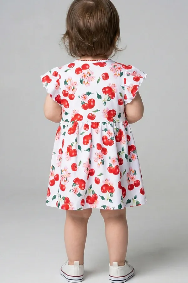 Платье детское трикотажное для девочек PLAYTODAY, разноцветный - фото 2