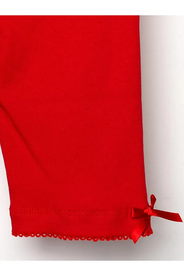 Брюки детские трикотажные для девочек (легинсы укороченные), 2 пары в комплекте PLAYTODAY, разноцветный - фото 2