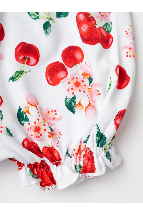 Комплект детский трикотажный для девочек: джемпер (футболка), шорты PLAYTODAY, разноцветный - фото 2