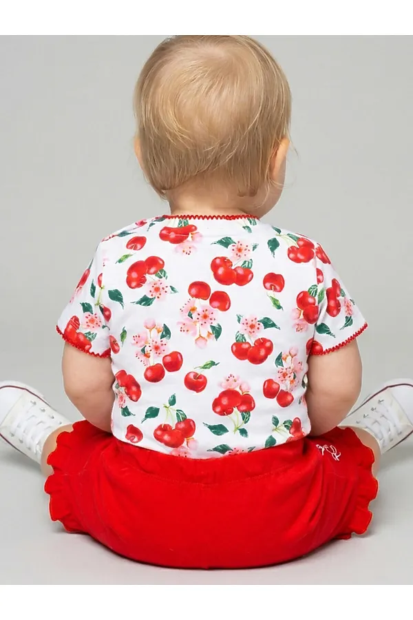 Шорты детские трикотажные для девочек, 2 шт в комплекте PLAYTODAY, разноцветный - фото 2