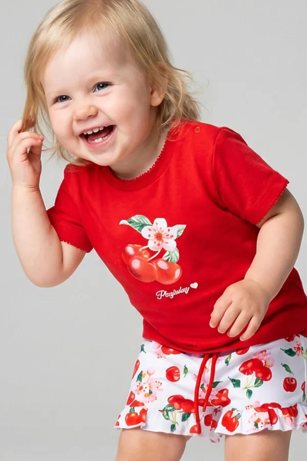 Джемпер детский трикотажный для девочек (футболка), 2 шт в комплекте PLAYTODAY, разноцветный - фото 2