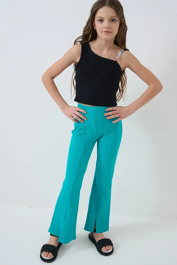 Топ трикотажный для девочек PLAYTODAY, черный - фото 2