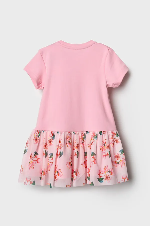 Платье трикотажное для девочек PLAYTODAY, разноцветный - фото 2