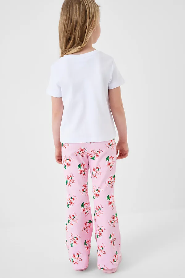 Комплект трикотажный для девочек: фуфайка (футболка), брюки PLAYTODAY, разноцветный - фото 2