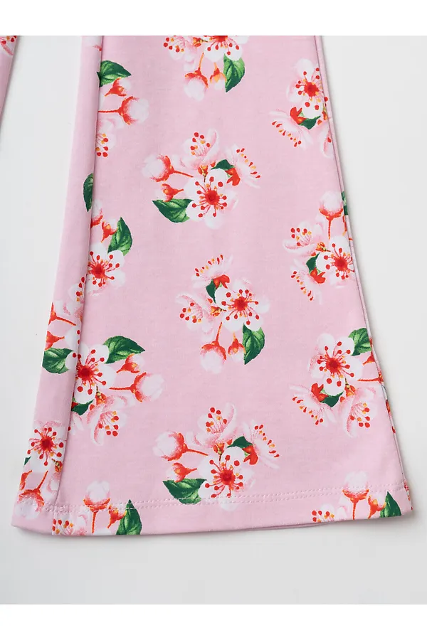 Комплект трикотажный для девочек: фуфайка (футболка), брюки PLAYTODAY, разноцветный - фото 2