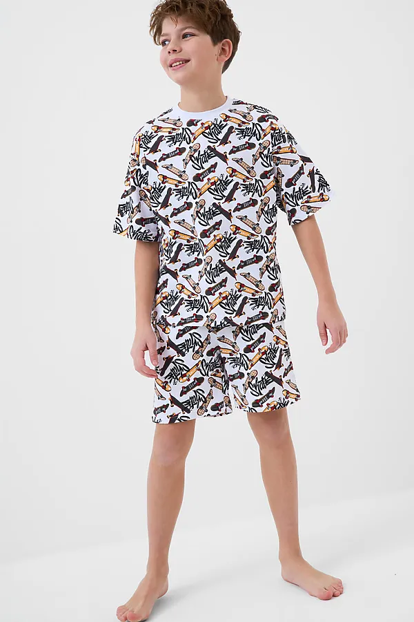 Пижама трикотажная для мальчиков PLAYTODAY, разноцветный - фото 2