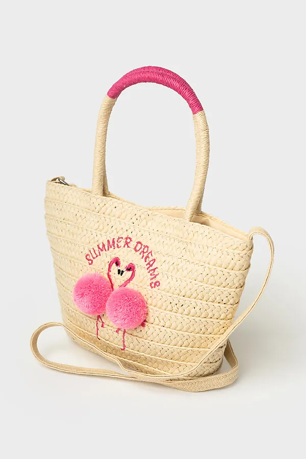 Сумка для девочек PLAYTODAY, бежевый,розовый - фото 2