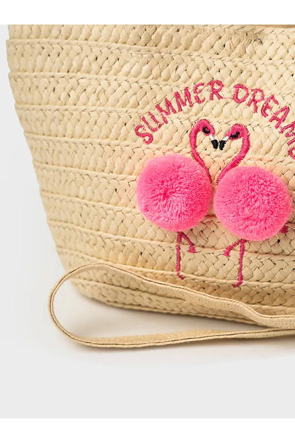 Сумка для девочек PLAYTODAY, бежевый,розовый - фото 2