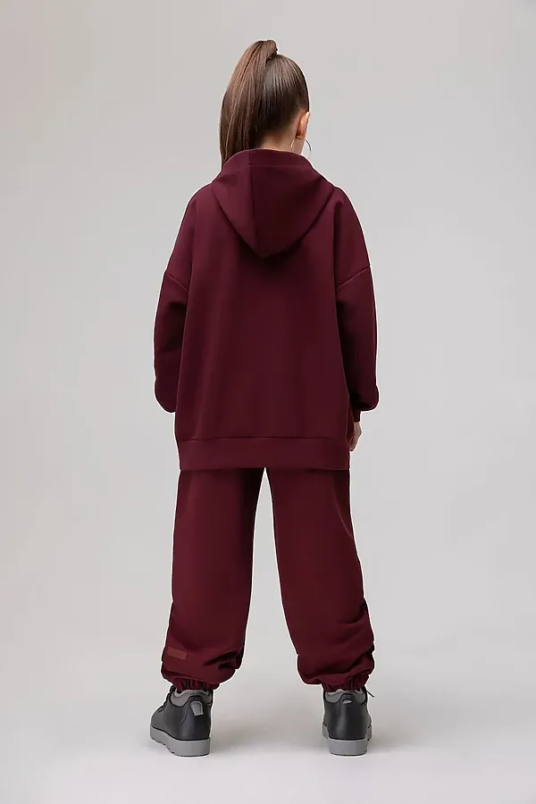 Костюм ПИКЕ с толстовкой BODO, бордовый - фото 2