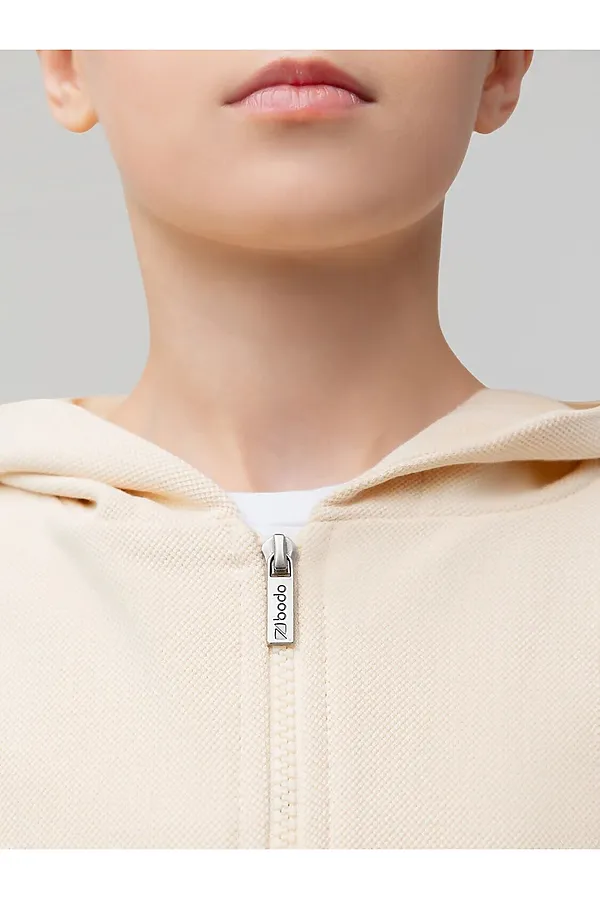 Костюм ПИКЕ с толстовкой BODO, кремовый - фото 2