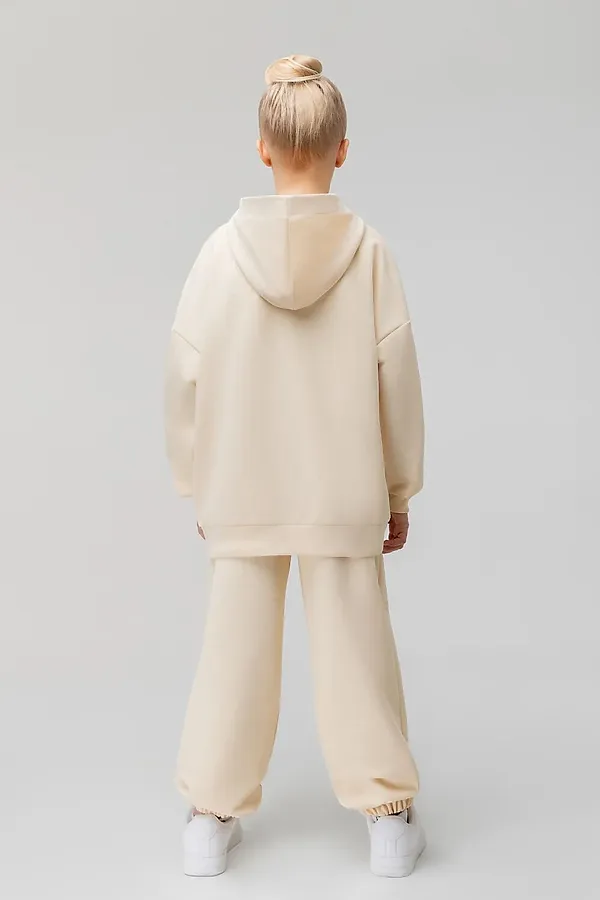 Костюм ПИКЕ с толстовкой BODO, кремовый - фото 2