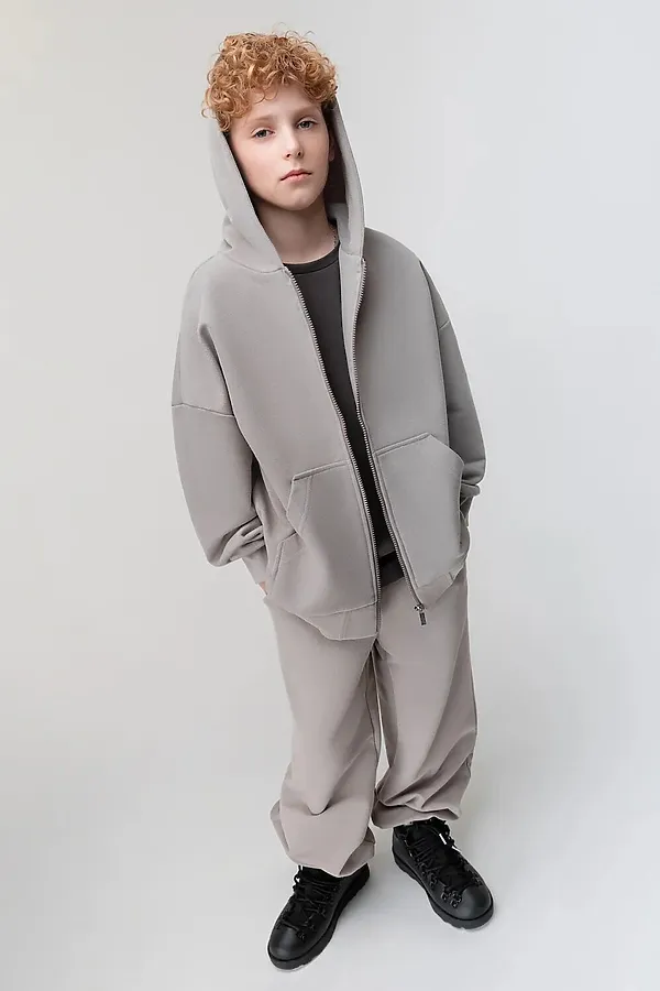 Костюм ПИКЕ с толстовкой BODO, бежевый - фото 2