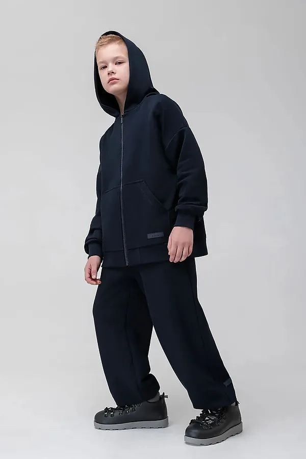 Костюм ПИКЕ с толстовкой BODO, темно-синий - фото 2