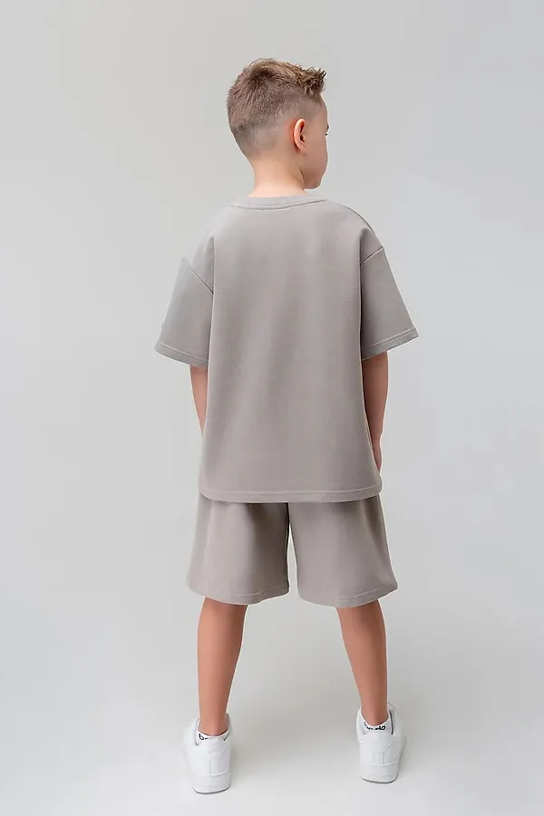 Костюм ПИКЕ с шортами BODO, бежевый - фото 2