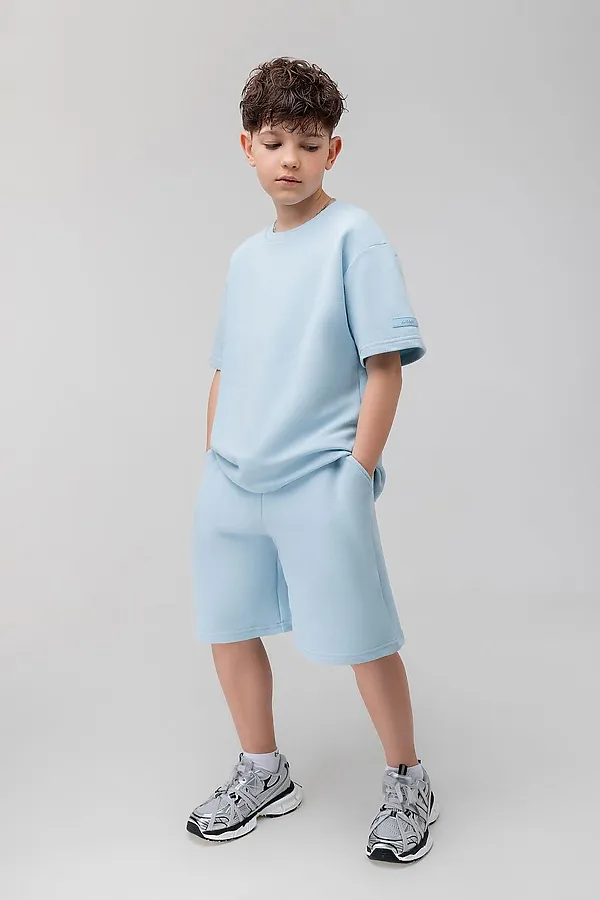 Костюм ПИКЕ с шортами BODO, голубой - фото 2