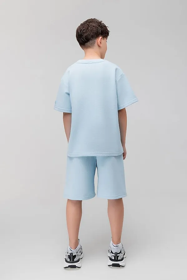 Костюм ПИКЕ с шортами BODO, голубой - фото 2