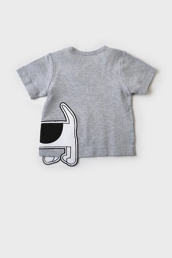 Джемпер детский трикотажный для мальчиков (футболка) PLAYTODAY, серый - фото 2