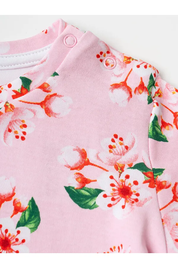 Комплект детский трикотажный для девочек: джемпер (футболка), брюки (легинсы укороченные) PLAYTODAY, разноцветный - фото 2