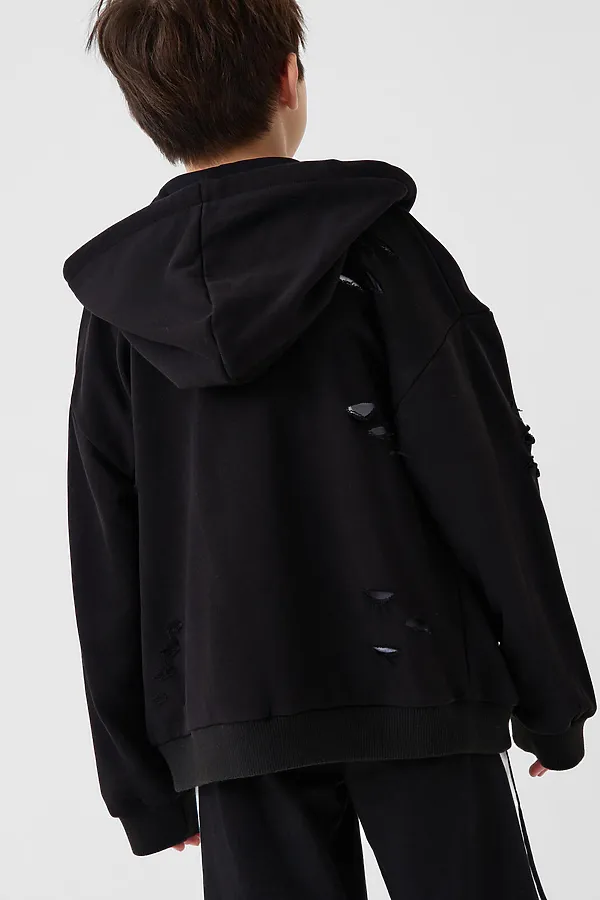 Толстовка трикотажная для мальчиков PLAYTODAY, черный - фото 2