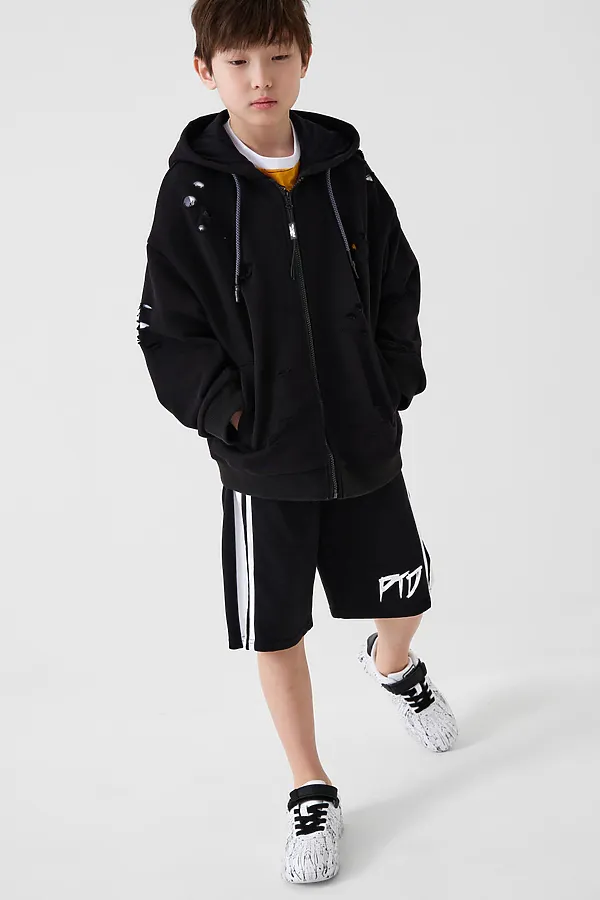 Толстовка трикотажная для мальчиков PLAYTODAY, черный - фото 2