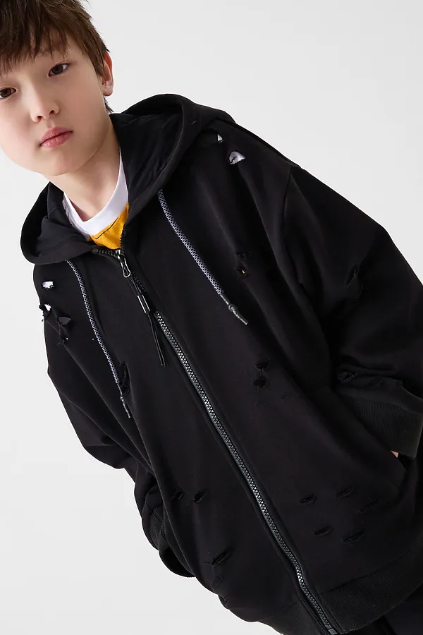 Толстовка трикотажная для мальчиков PLAYTODAY, черный - фото 2