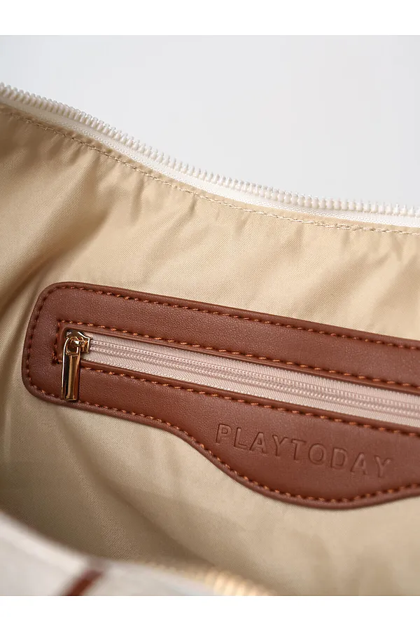 Сумка женская PLAYTODAY, молочный,коричневый - фото 2