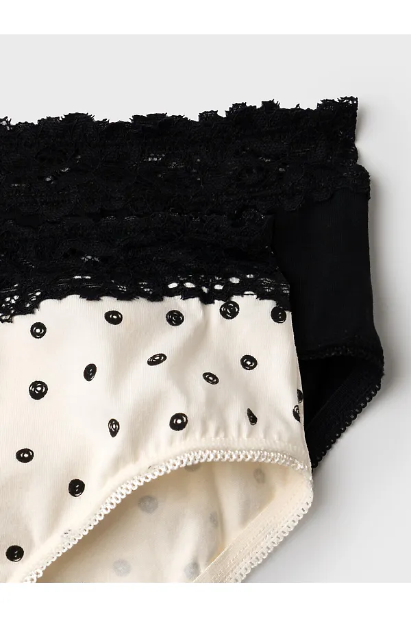 Трусы трикотажные для девочек, 2 шт в комплекте PLAYTODAY, черный,бежевый - фото 2