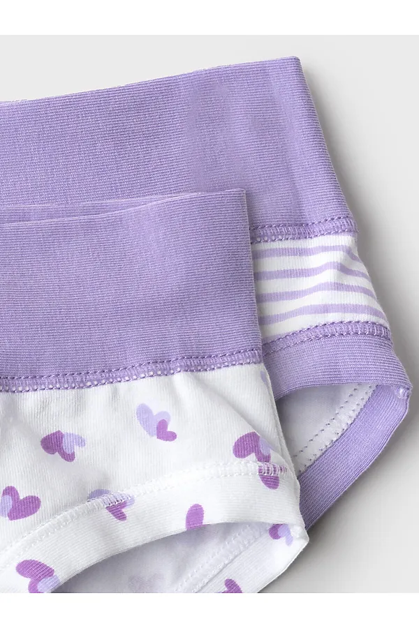 Трусы трикотажные для девочек, 2 шт в комплекте PLAYTODAY, белый,светло-сиреневый,сиреневый - фото 2