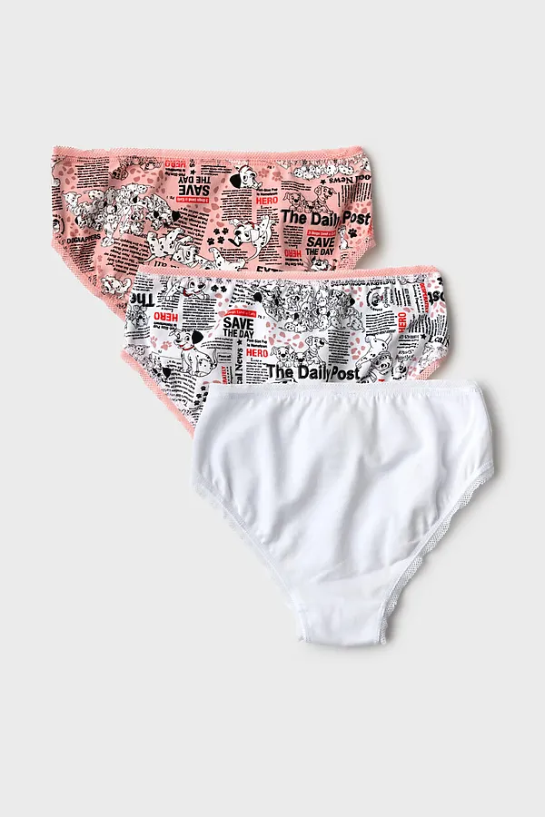 Трусы трикотажные для девочек, 3 шт в комплекте PLAYTODAY, разноцветный - фото 2