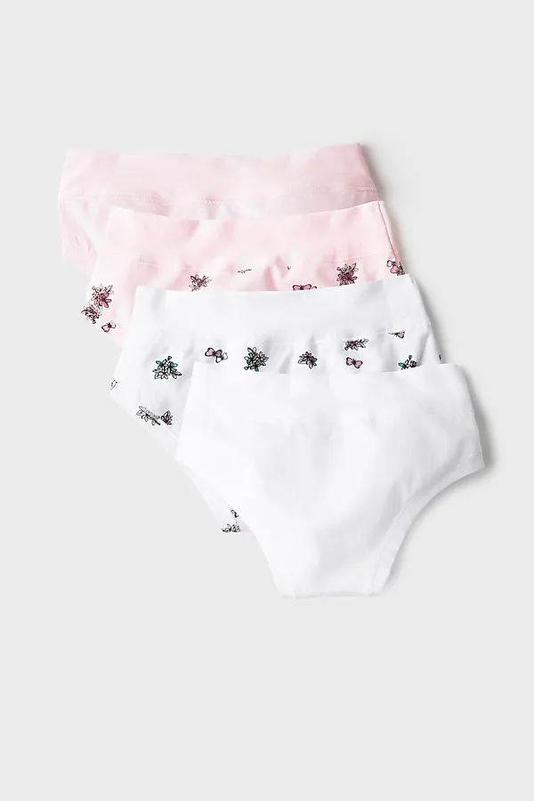 Трусы трикотажные для девочек, 4 шт в комлекте PLAYTODAY, разноцветный - фото 2