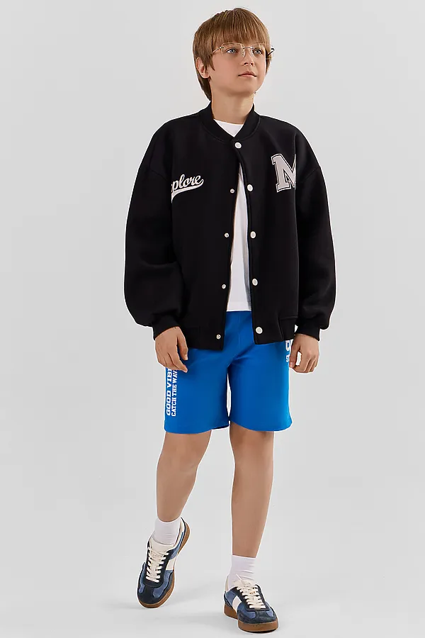 Шорты для мальчиков MARK FORMELLE, ярко -синий +печать1 - фото 2