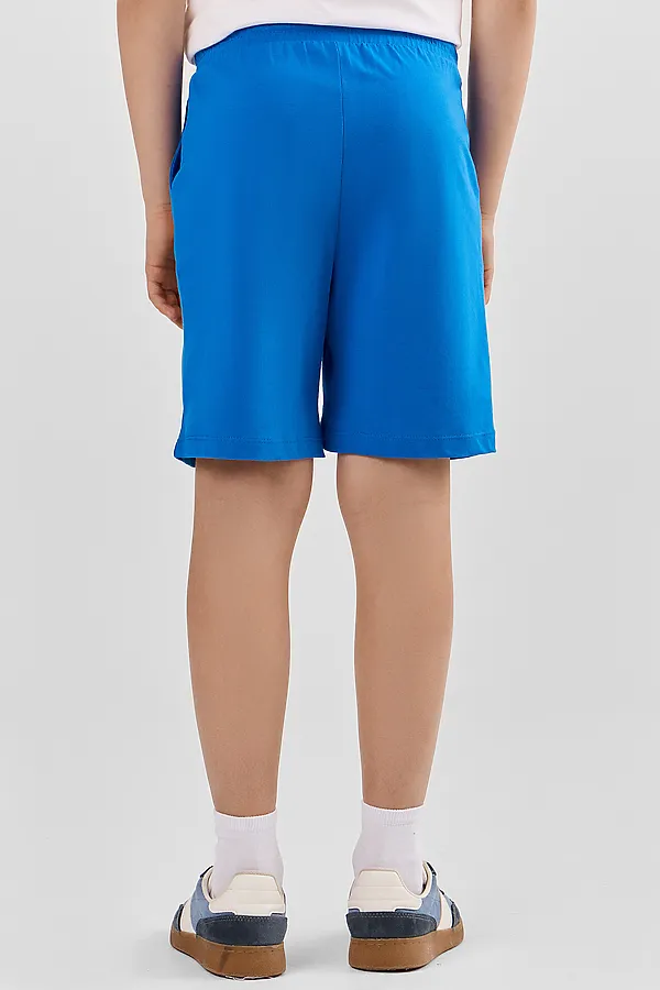 Шорты для мальчиков MARK FORMELLE, ярко -синий +печать1 - фото 2